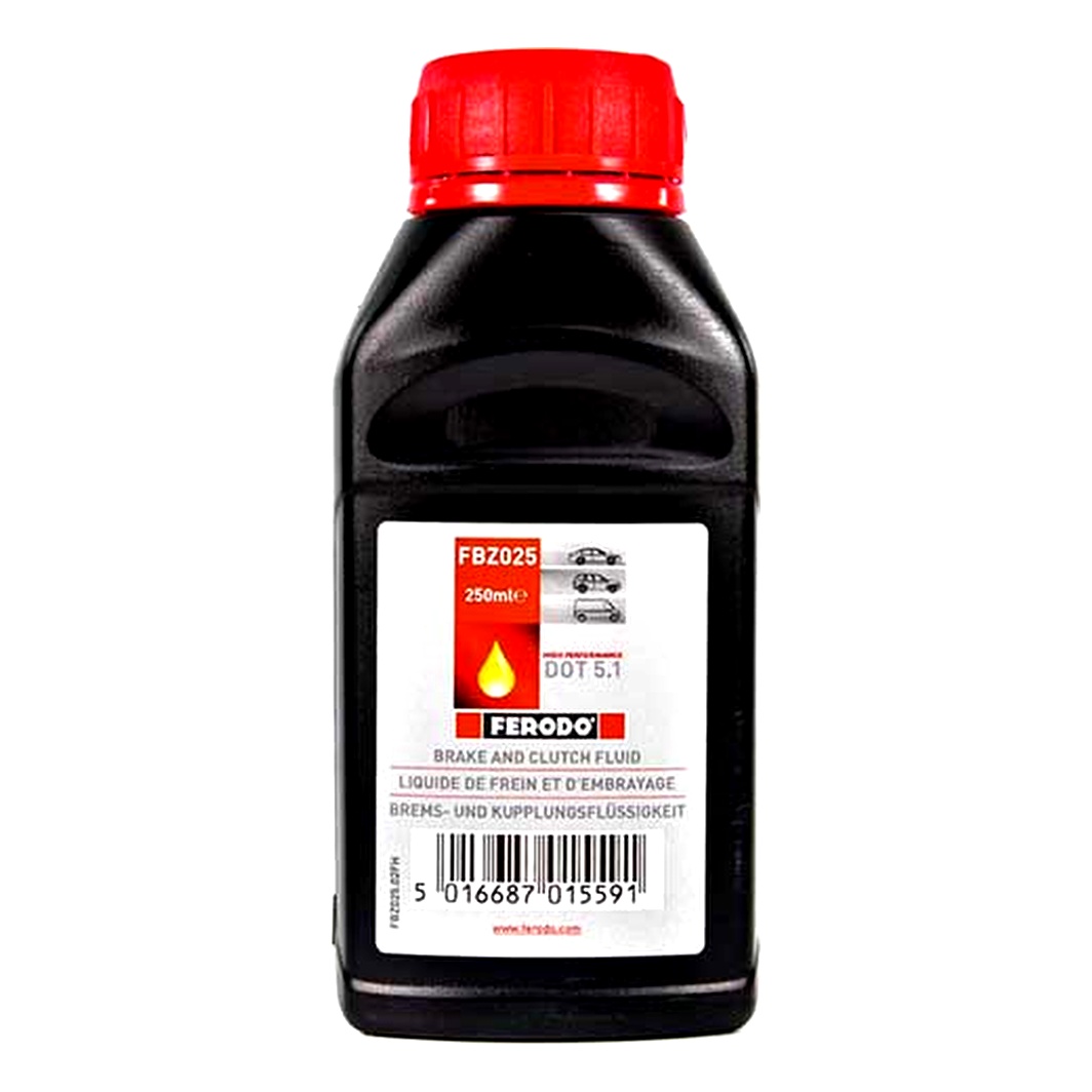 Гальмівна рідина FERODO DOT 5.1 Synthetic пластик 0.25 л FBZ025 - zapix