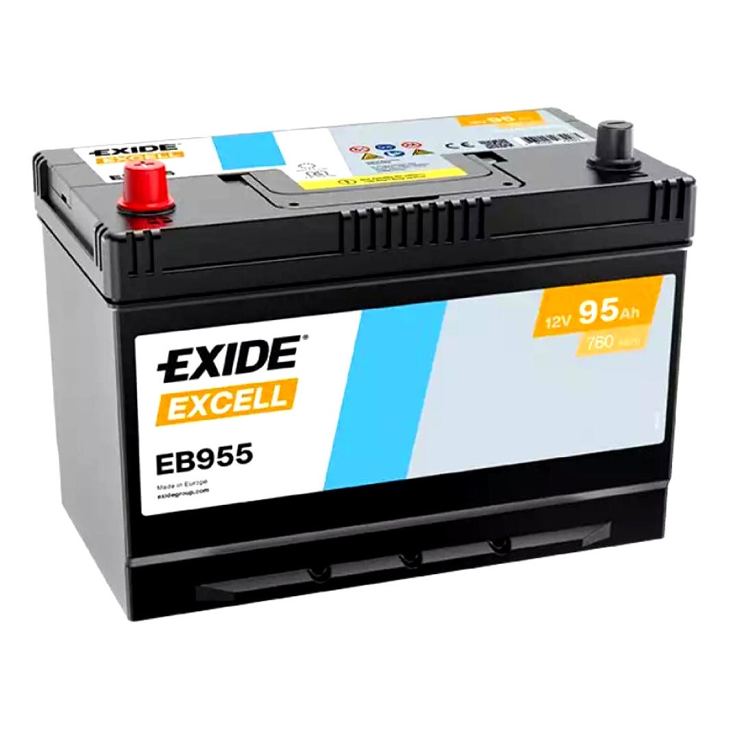 Акумулятор EXIDE Excell 12V 95Ah 720A L+ EB955 - zapix