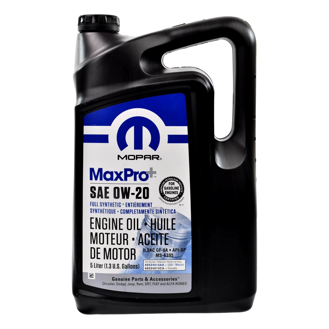 Моторна олива MOPAR MaxPro Plus GF-6A 0W-20 5 л (68524013AA) - zapix
