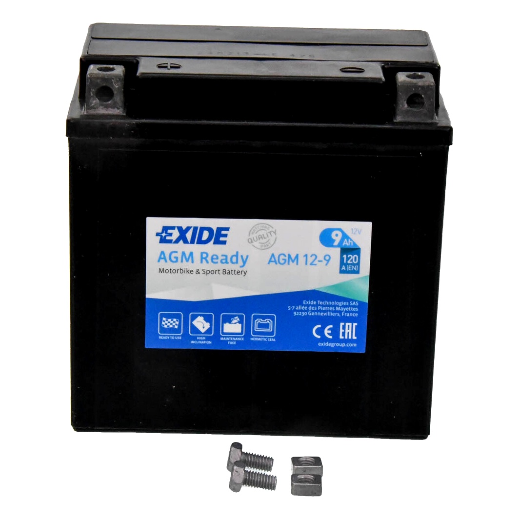 Акумулятор EXIDE AGM 12V 9Ah 120A L+ AGM129 - zapix