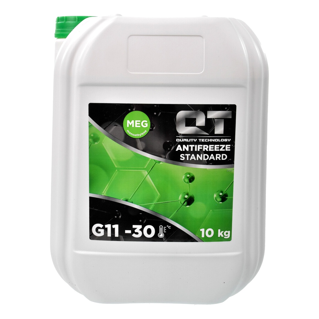 Готовий антифриз QT MEG Standard зелений G11 -30 °C 10 л (QT5523010) - zapix