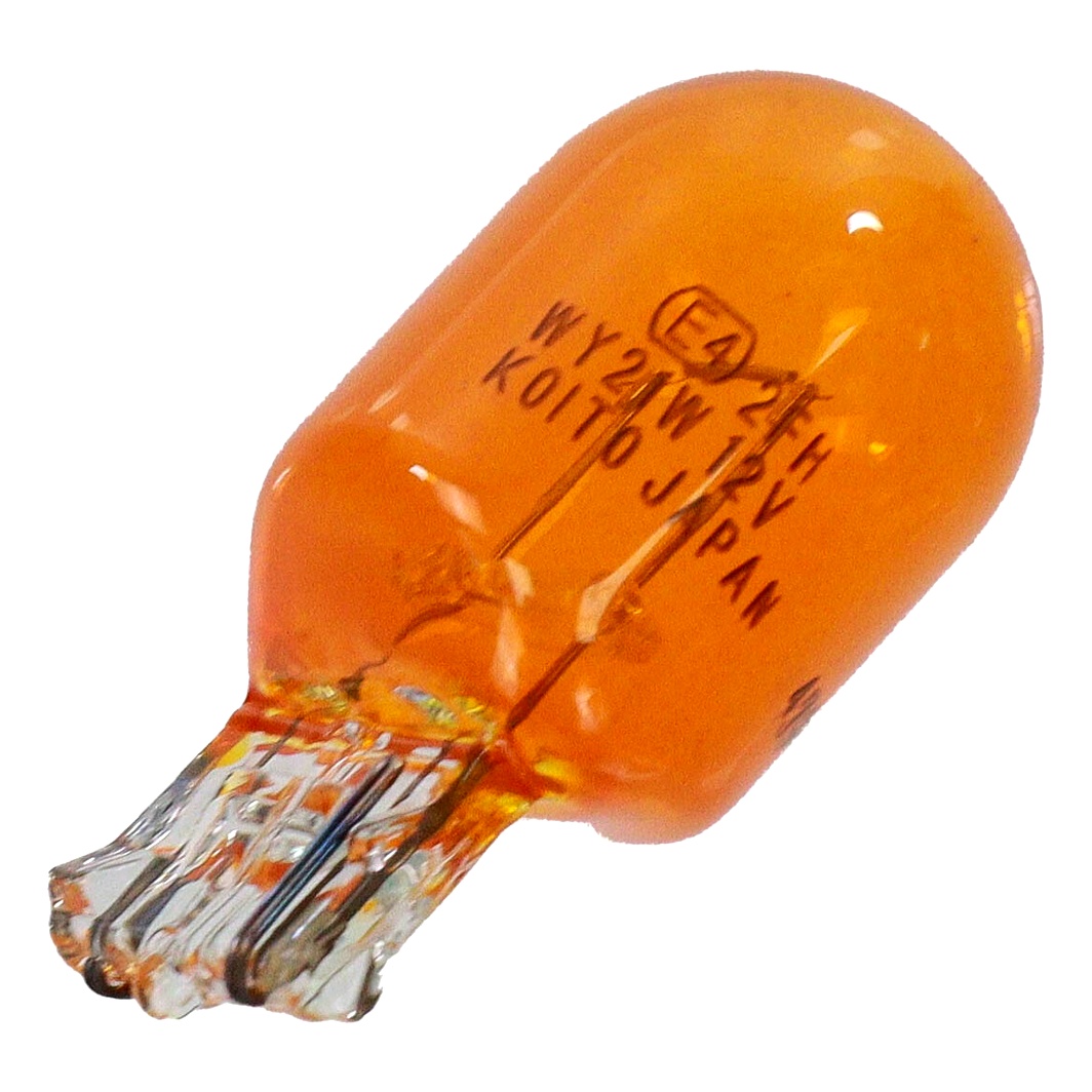 Автолампа накала MITSUBISHI WY21W бесцокольная 21W 12V оранжевая MS820050 - zapix