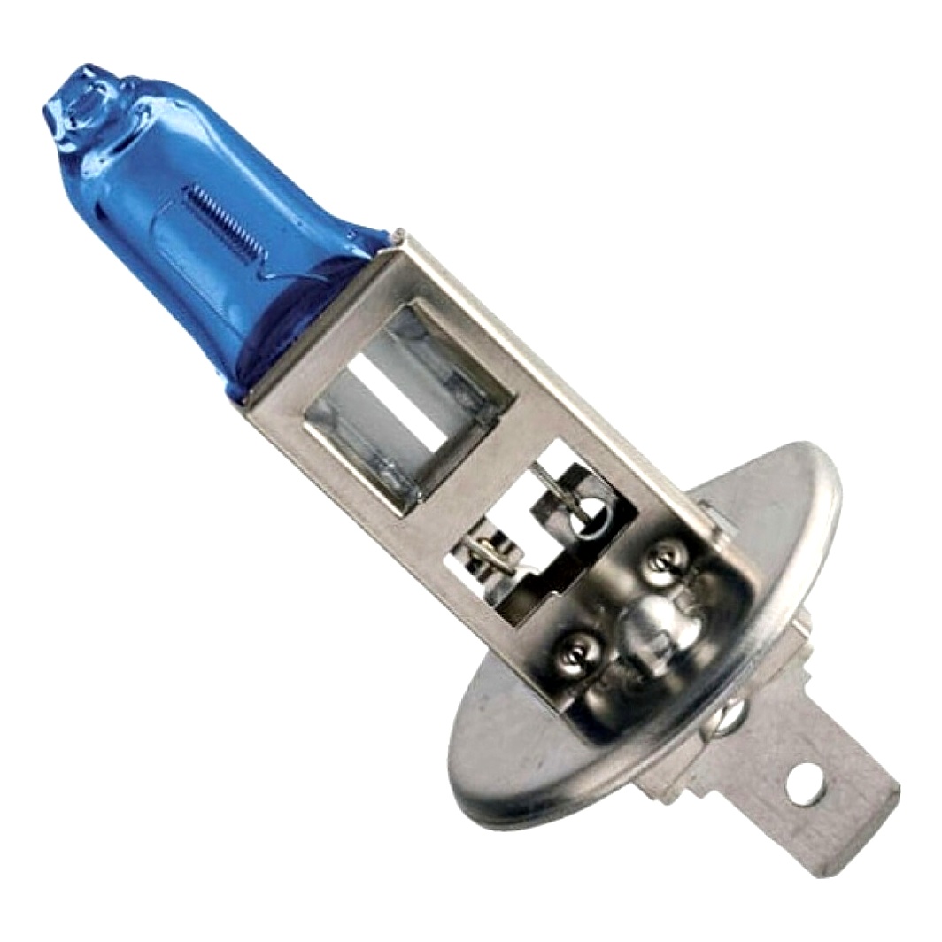 Автолампа галогеновая PHILIPS WhiteVision Ultra H1 P14.5s 55W 12V светло-голубая 12258WVUB1 - zapix