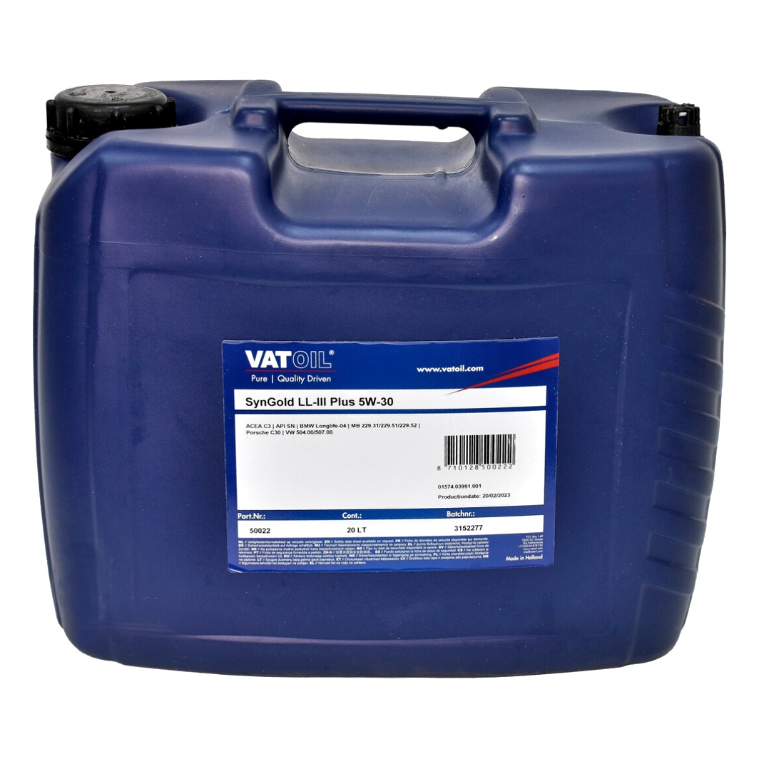 Моторна олива VATOIL SynGold LL-III Plus 5W-30 20 л (50022) - zapix
