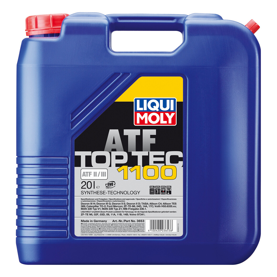 Трансмиссионное масло LIQUI MOLY TOP TEC ATF 1100 20 л 3653 - zapix