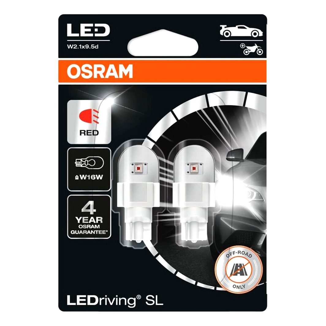 Автолампа LED (світлодіодна) OSRAM LEDriving P27/7W W2.5x16q 0.4W 12V 3157DRP02B - zapix