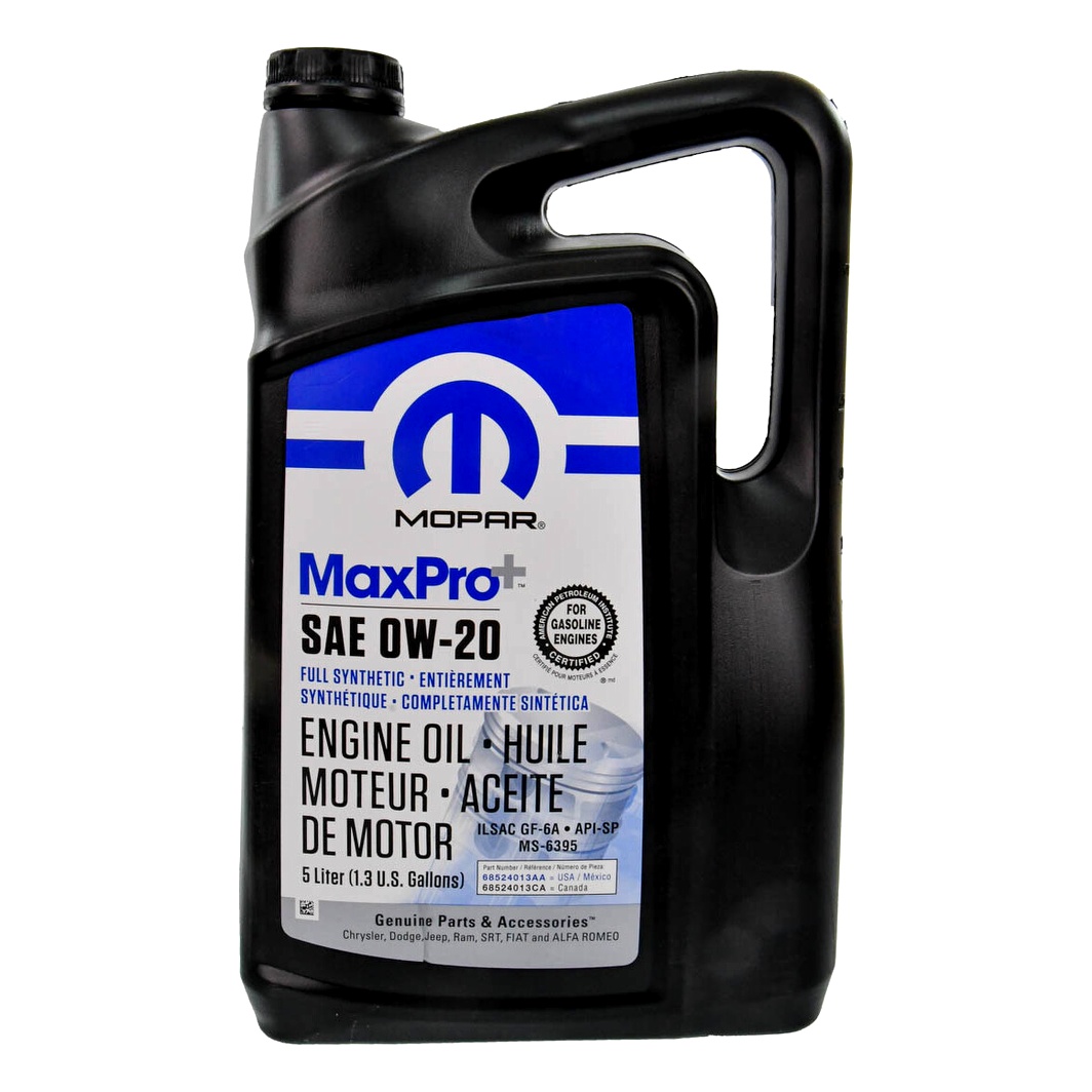 Моторное масло MOPAR MaxPro Plus 0W-20 5 л (68218951AB) - zapix