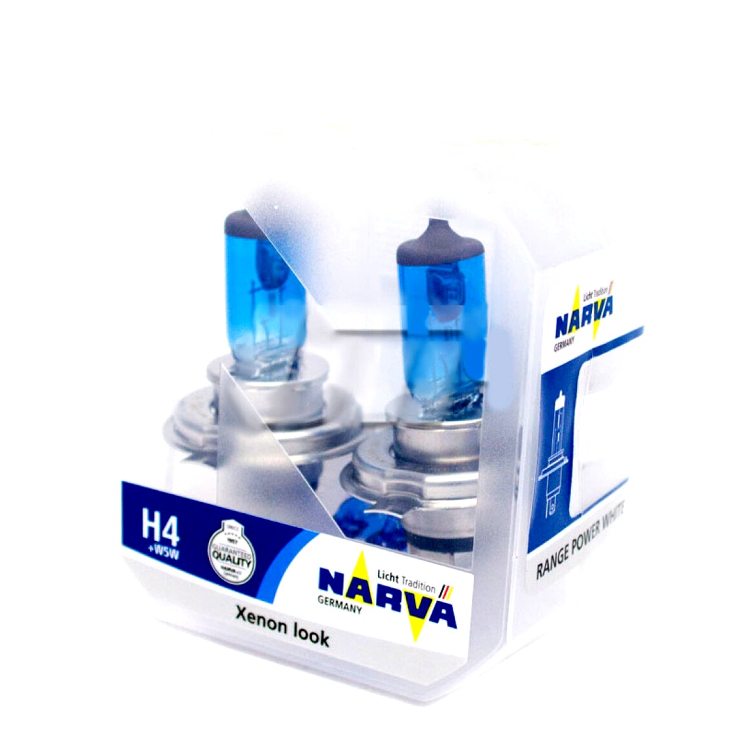 Автолампа галогеновая NARVA H4 P43t 90W 12V синяя 98015S2 - zapix