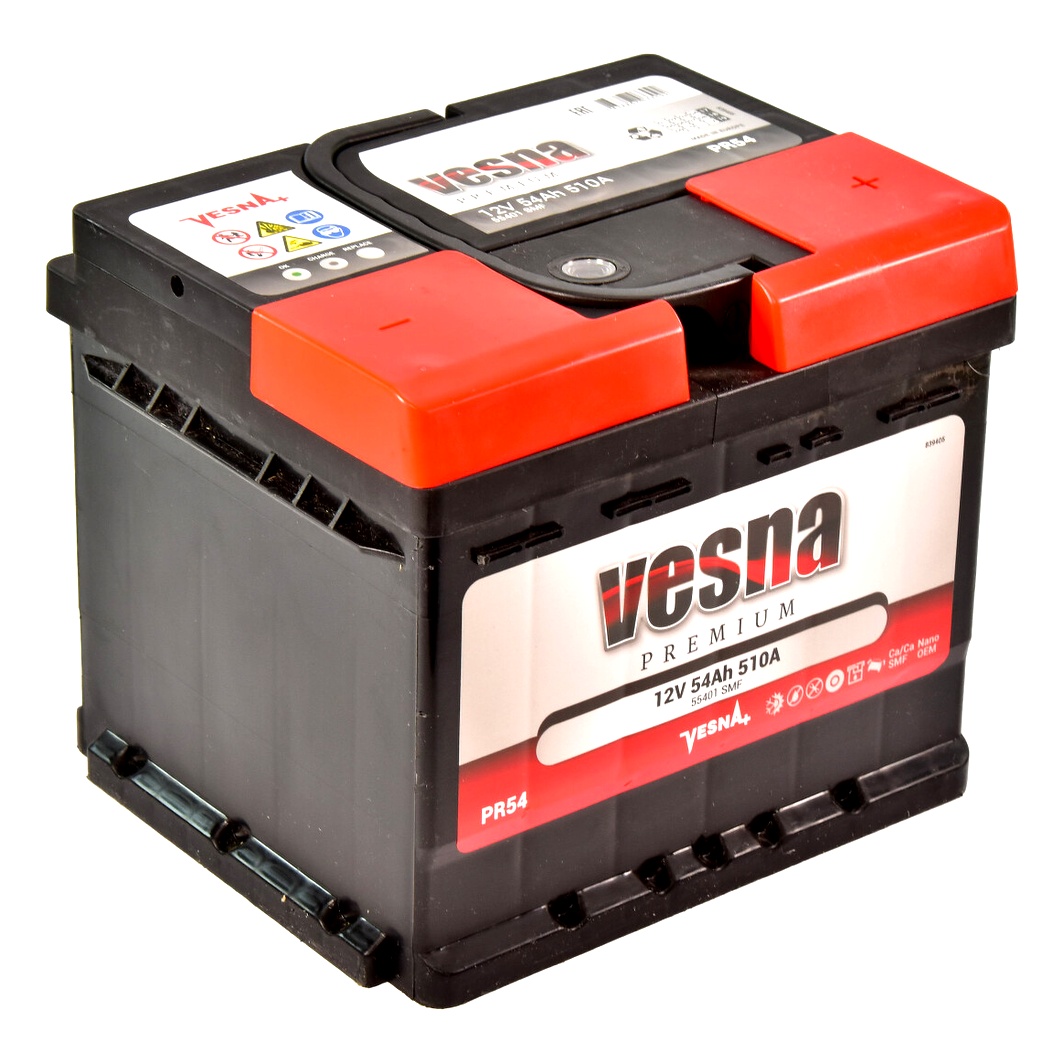 Акумулятор VESNA Premium 12V 54Ah 510A R+ 415254 - zapix