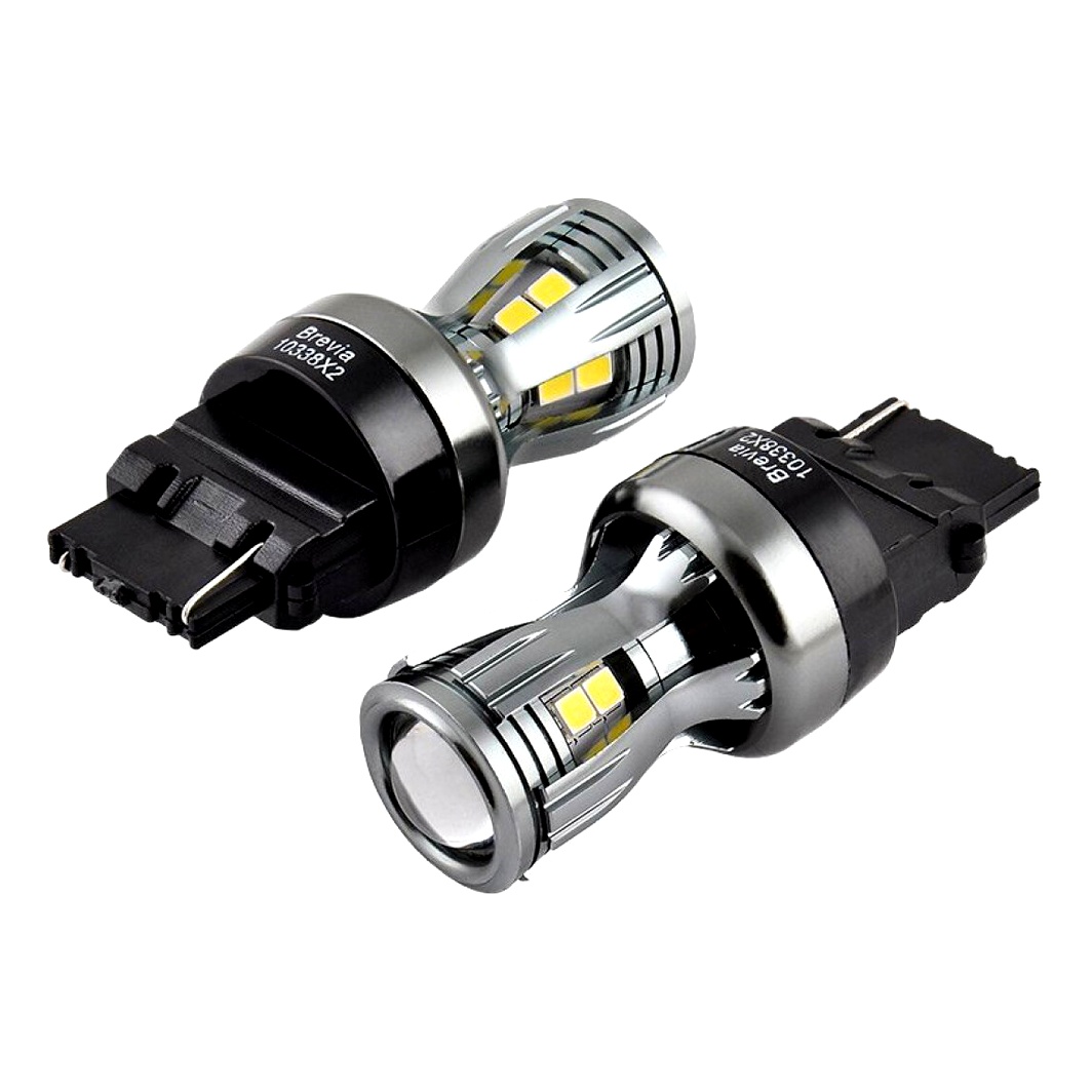 Автолампа LED (светодиодная) BREVIA PowerPro P27/7W W2.5x16d 24V 10338X2 - zapix