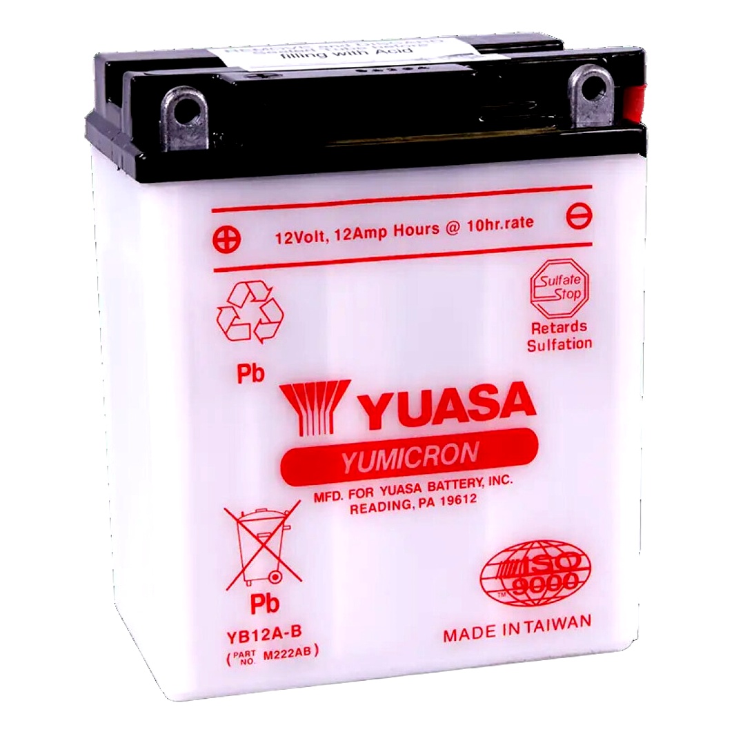 Акумулятор YUASA YuMicron 12V 12.6Ah 150A L+ YB12AB - zapix