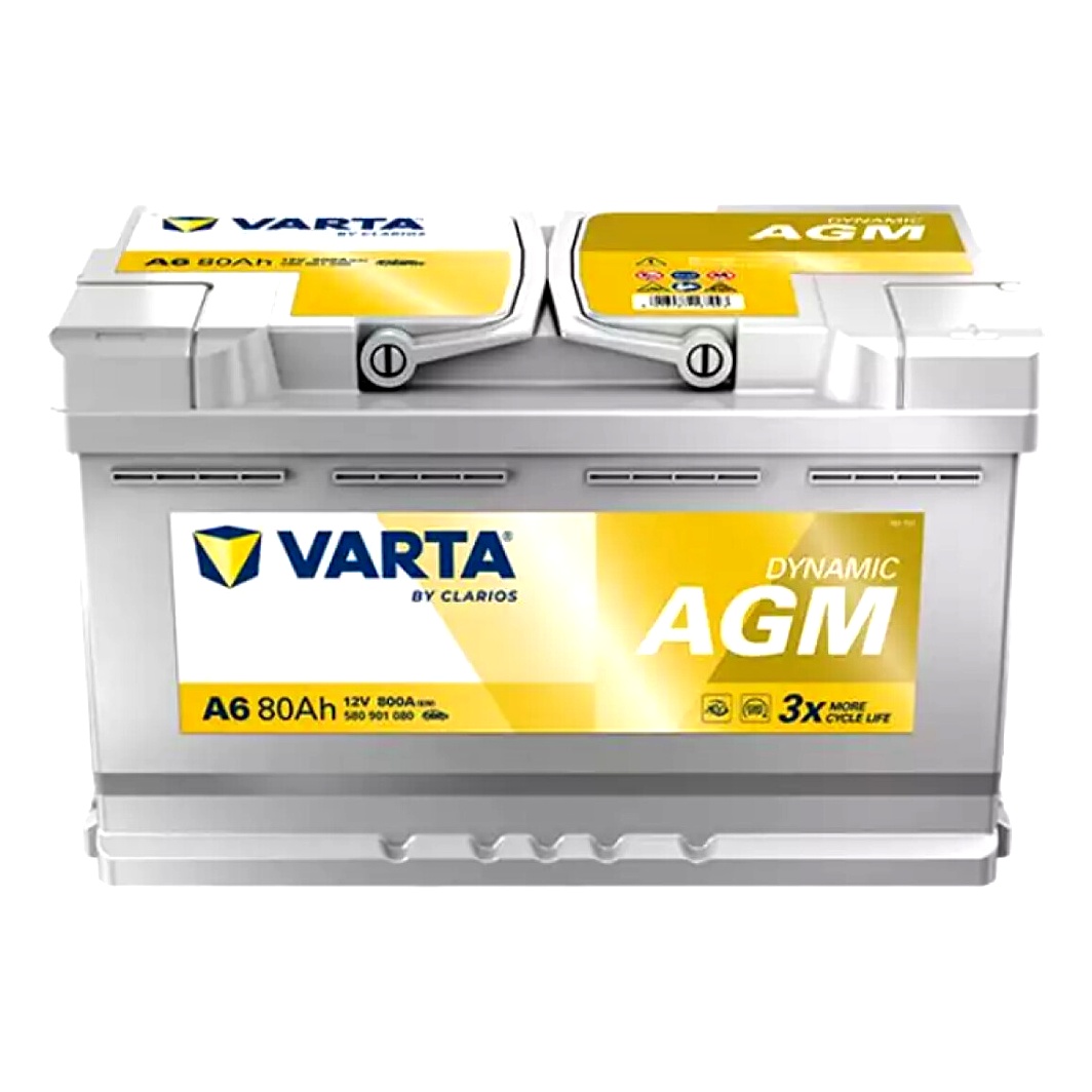 Акумулятор VARTA Dynamic AGM 12V 80Ah 800A R+ 580901080 - zapix