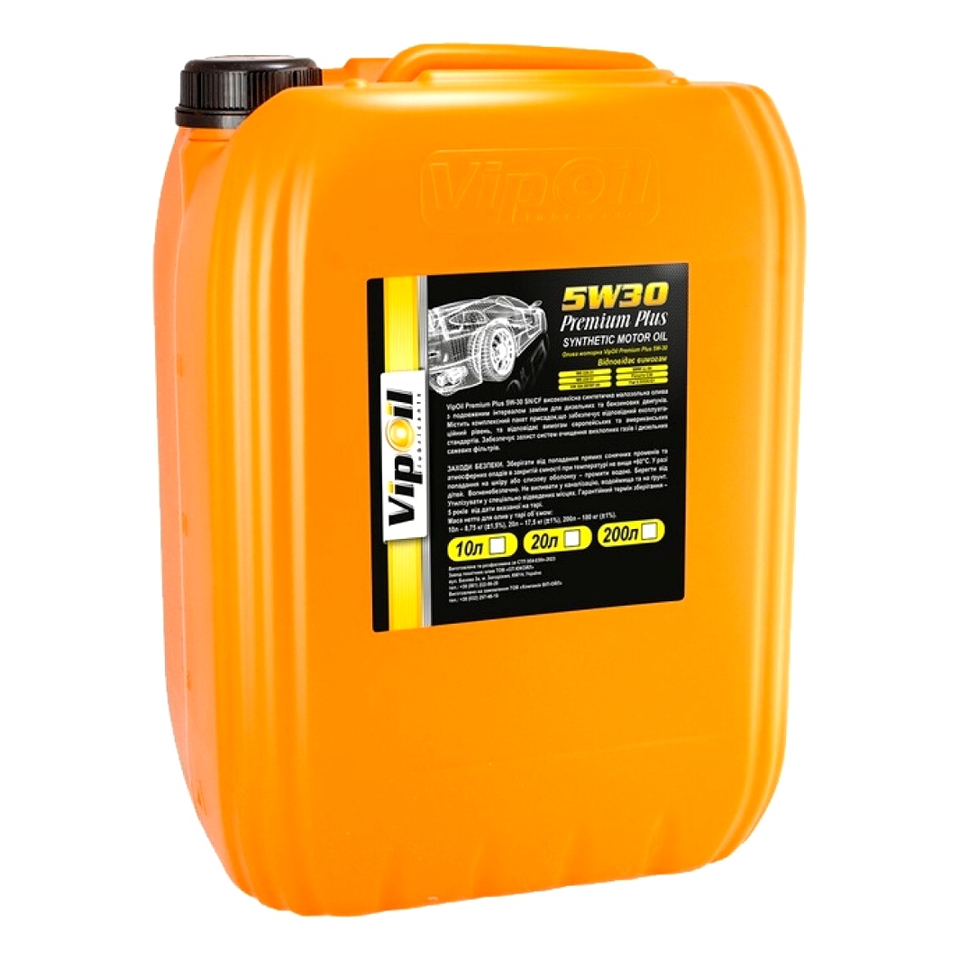 Моторное масло VIPOIL Premium Plus 5W-30 20 л (0644122) - zapix