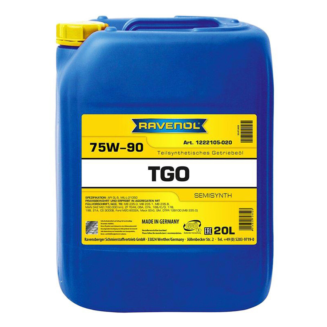 Трансмиссионное масло RAVENOL TGO GL-5 75W-90 20 л 1222105020 - zapix