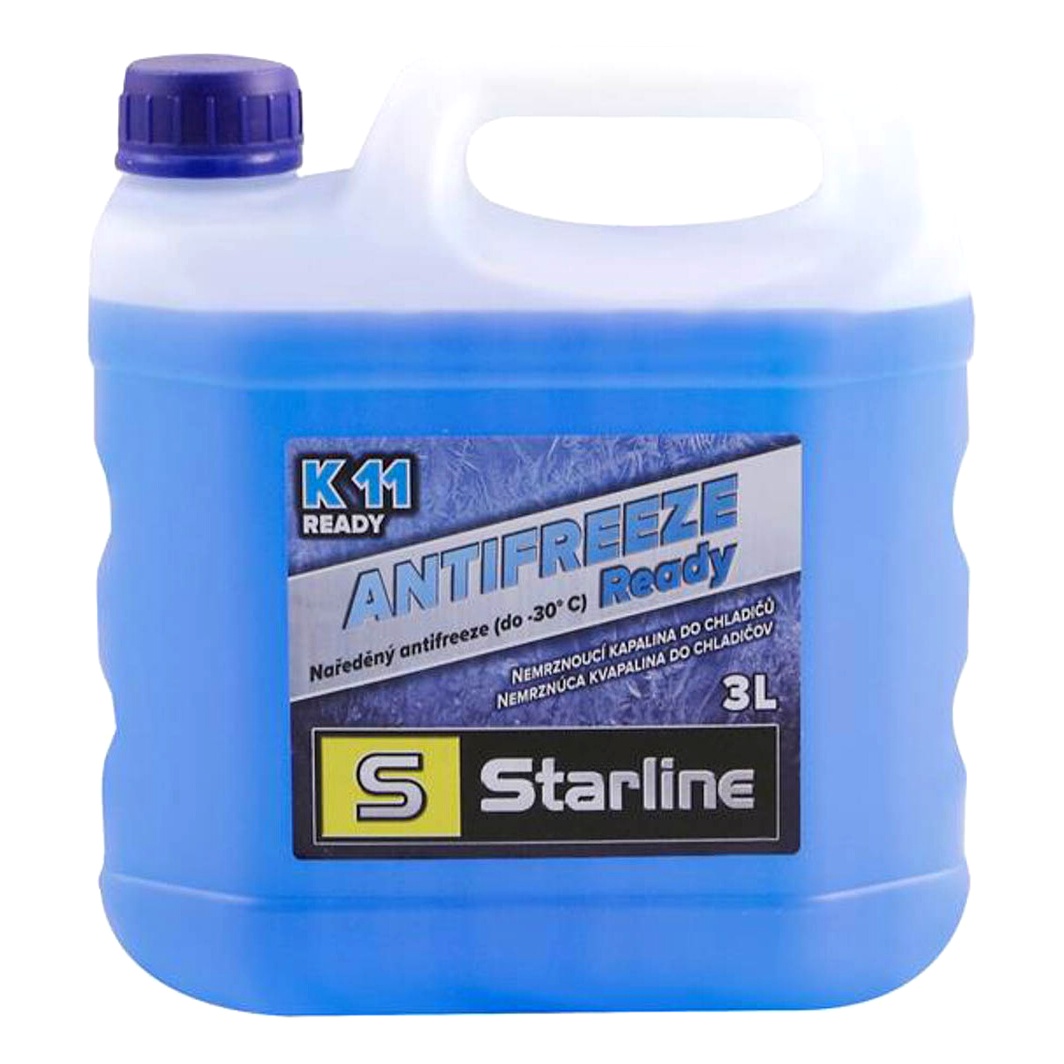 Готовий антифриз STARLINE синій G11 -30 °C 3 л (NAK11READY3) - zapix
