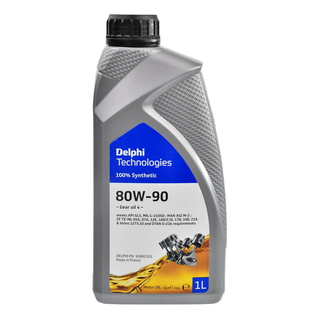Трансмісійна олива DELPHI Gear Oil 4 GL-5 80W-90 1 л 93892551 - zapix