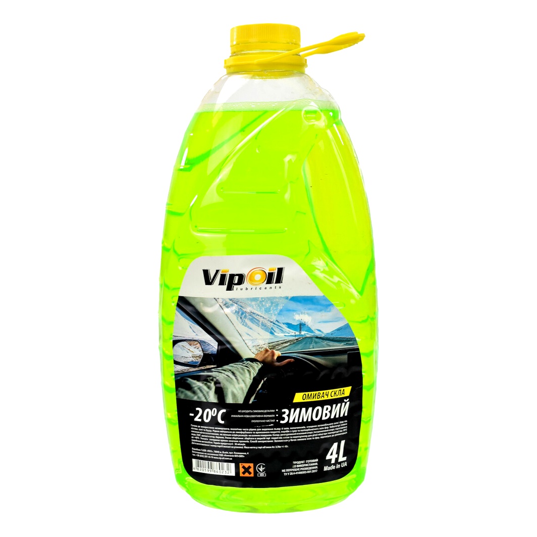 Омивач скла готовий зимовий -20°С VIPOIL яблуко 4 л 0340350 - zapix