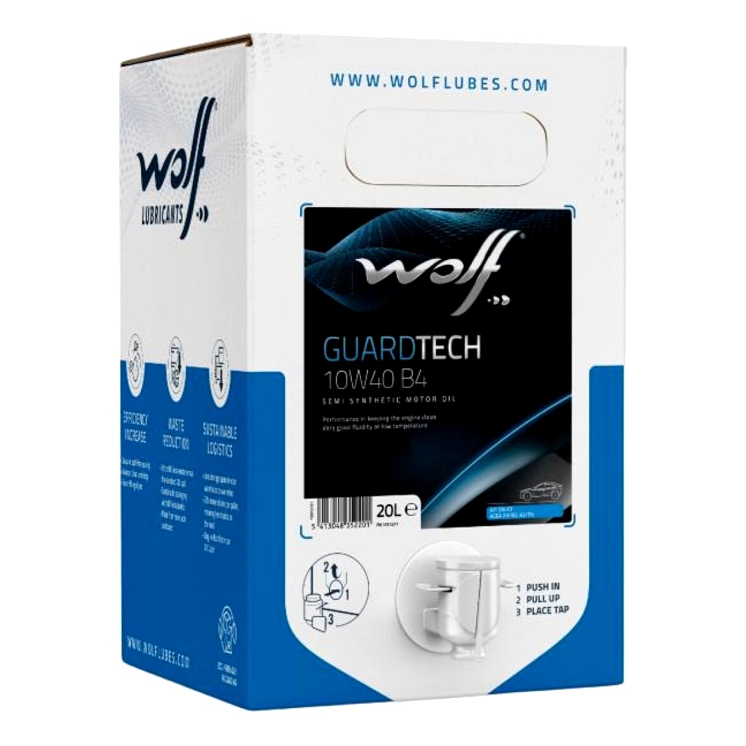 Моторна олива WOLF Guardtech B4 10W-40 20 (box) л (1051077) - zapix