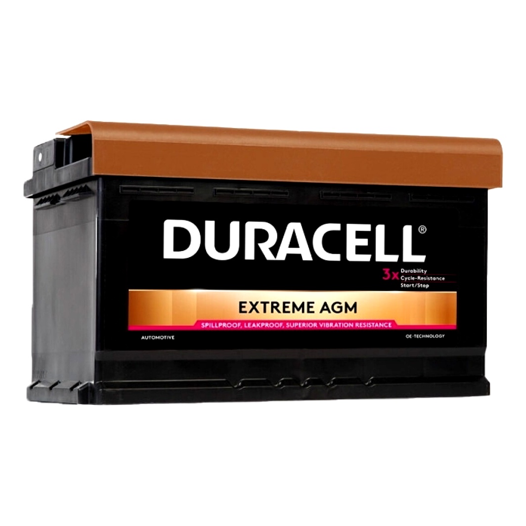 Акумулятор DURACELL Extreme AGM 12V 80Ah 800A R+ DE80AGM - zapix