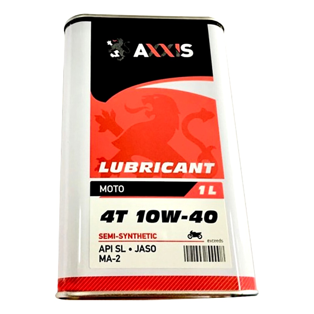 Моторное масло AXXIS Moto 4T 10W-40 полусинтетическое 1 л AX2054 - zapix