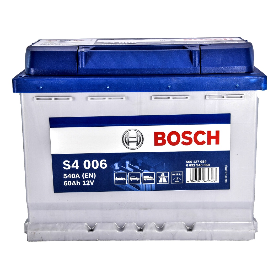 Акумулятор BOSCH S4 Silver 12V 60Ah 540A L+ 0092S40060 - zapix