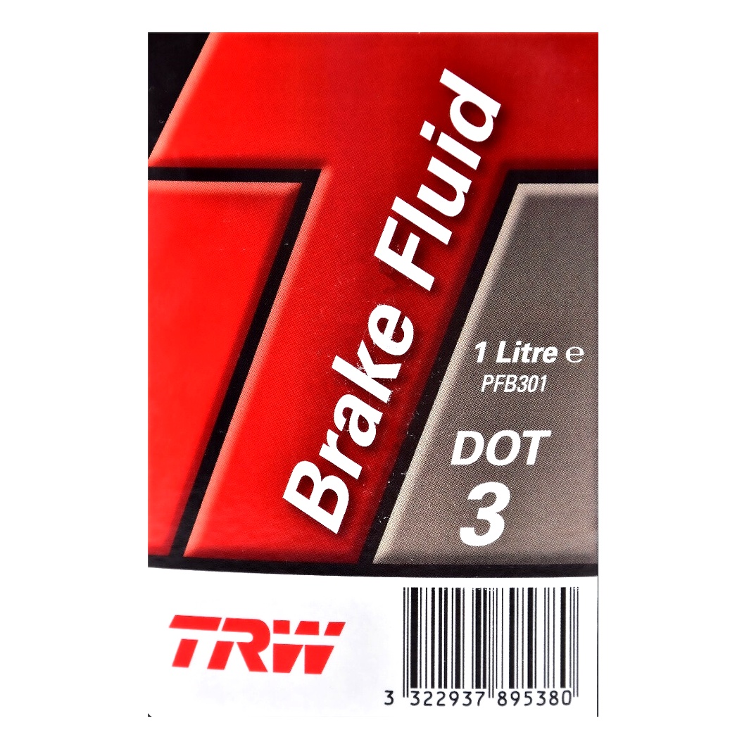 Гальмівна рідина TRW DOT 3 пластик 1 л PFB301SE - zapix