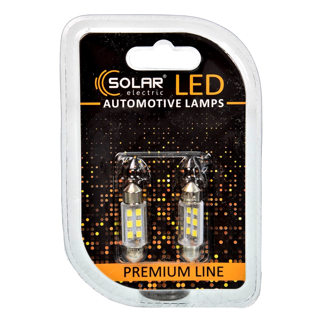 Автолампа LED (светодиодная) SOLAR Premium Line C5W SV8.5 5W 24V SL2550 - zapix