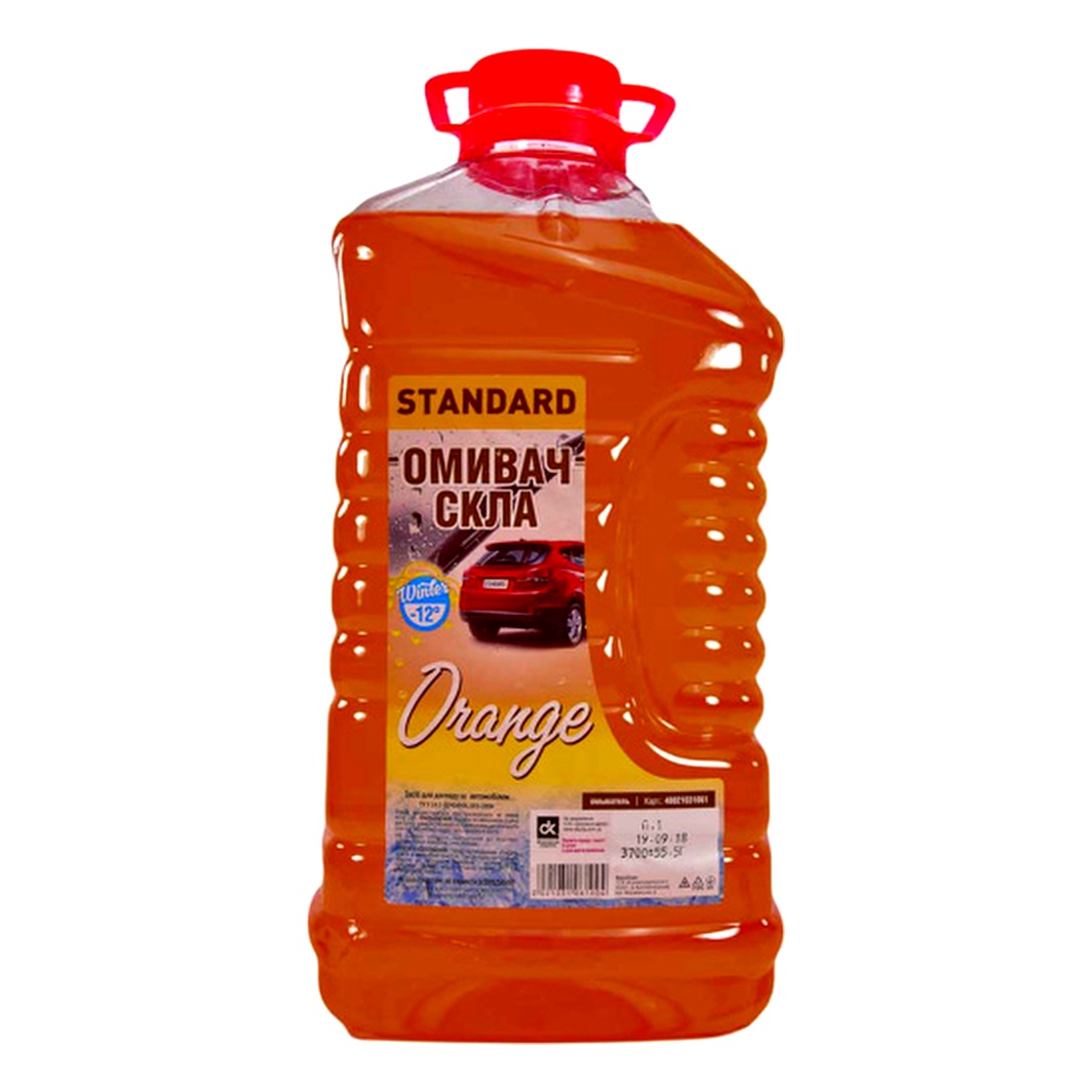 Омивач скла готовий зимовий -12°С ДОРОЖНЯ КАРТА Standard апельсин 4 л 48021031061 - zapix