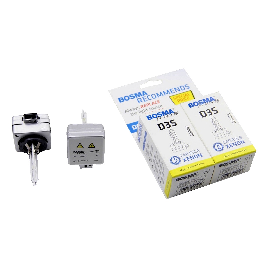 Автолампа ксенонова BOSMA D3S PK32d-5 35W 42V прозора 9525D - zapix