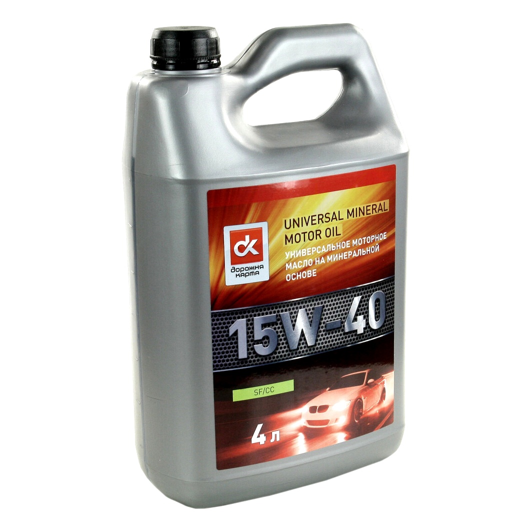 Моторна олива ДОРОЖНЯ КАРТА SF/CC 15W-40 4 л (4102981305) - zapix