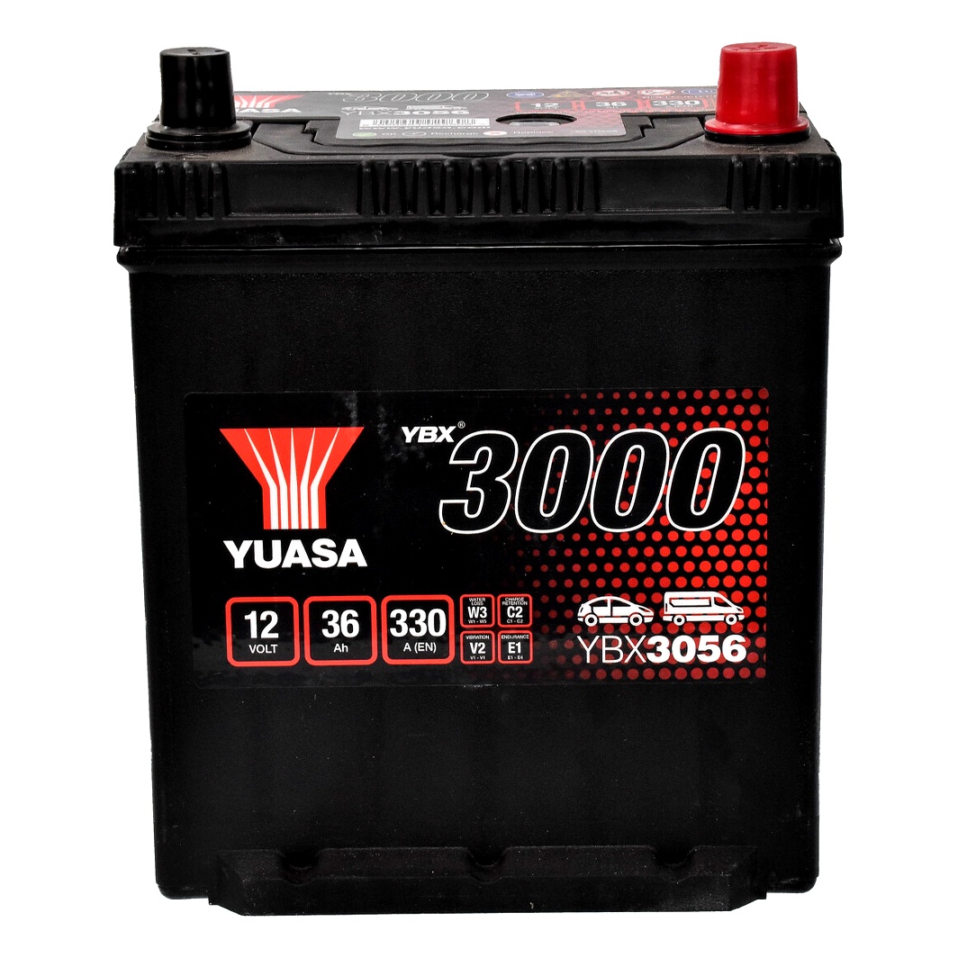 Акумулятор YUASA YBX 3000 12V 36Ah 330A R+ YBX3056 - zapix