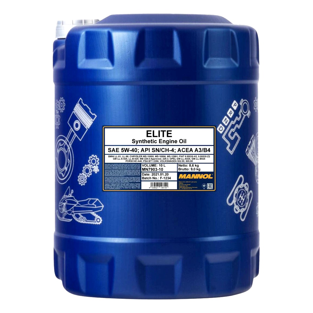 Моторна олива MANNOL Elite 5W-40 10 л (MN790310)