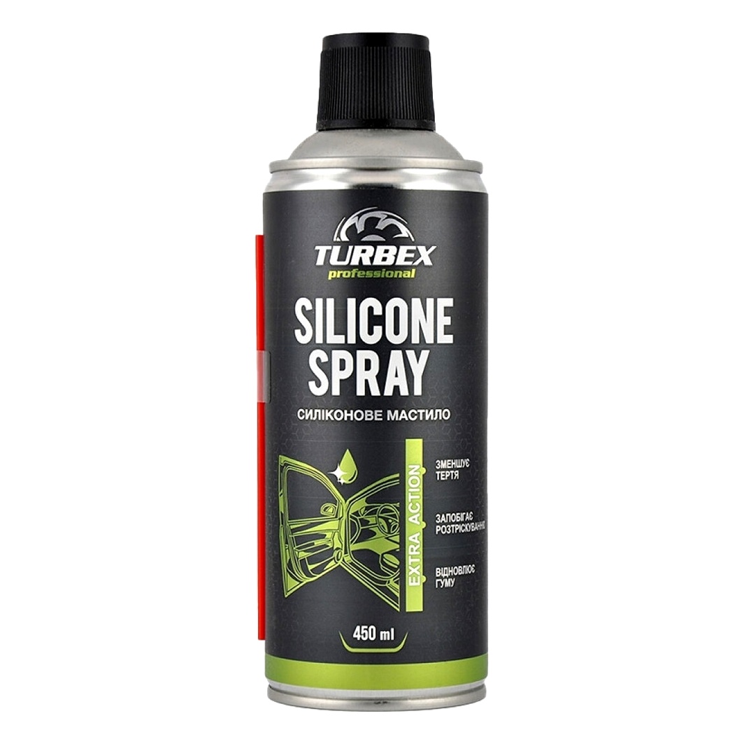 Змазка силіконова TURBEX Silicone Spray універсальна 450 мл (TR00143) - zapix