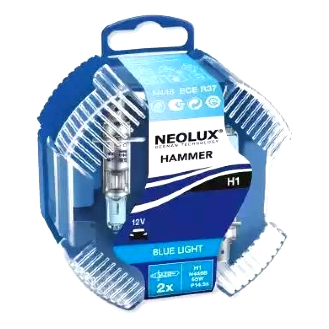 Автолампа галогенова NEOLUX® H1 P14.5s 55W 12V синя N448BHCB - zapix