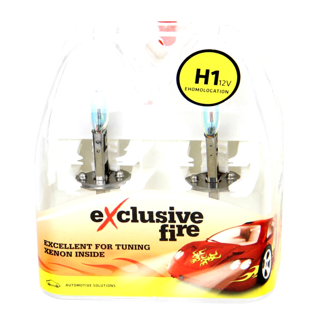 Автолампа галогенова BOSMA H1 P14.5s 55W 12V прозора 8382 - zapix