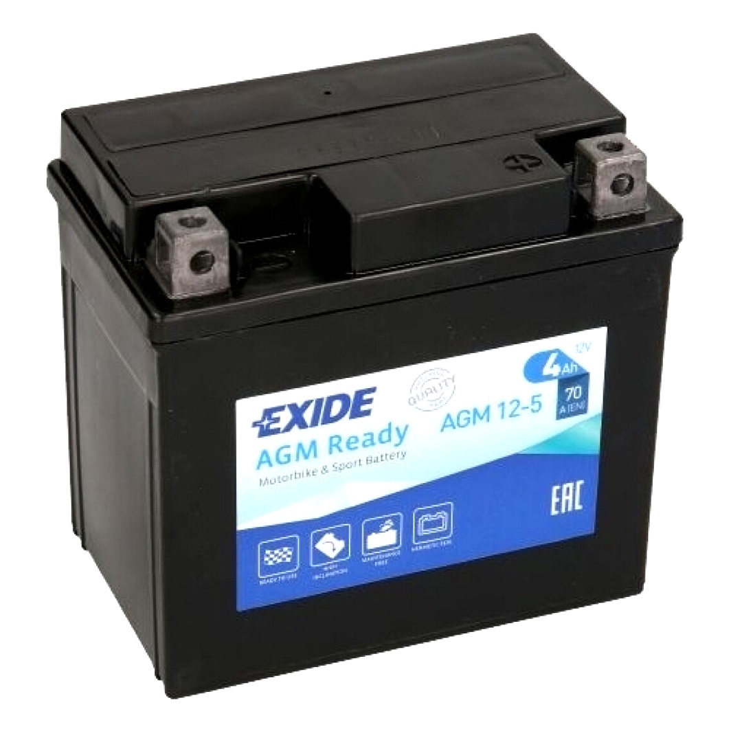 Акумулятор EXIDE AGM Ready 12V 4Ah 70A R+ YTX5LBSEXIDEREADY - zapix