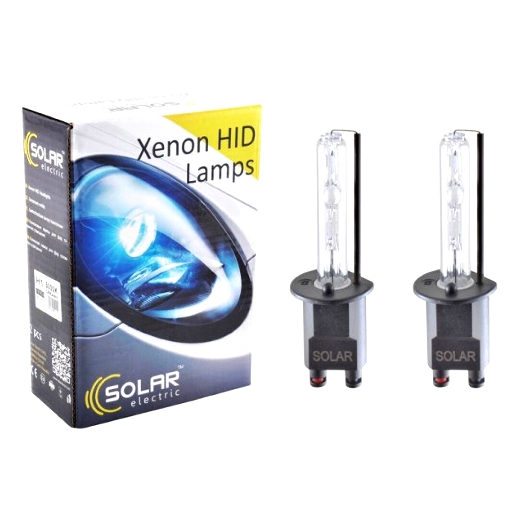 Автолампа ксеноновая SOLAR Ceramic H1 P14.5s 35W 85V прозрачная 1151 - zapix