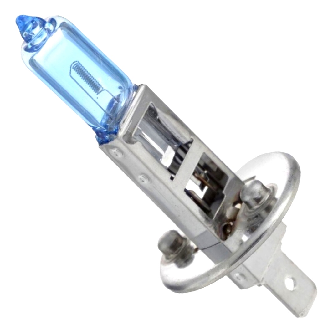 Автолампа галогенова PHILIPS BlueVision Ultra H1 P14.5s 55W 12V світло-блакитна 12258BVUB1 - zapix