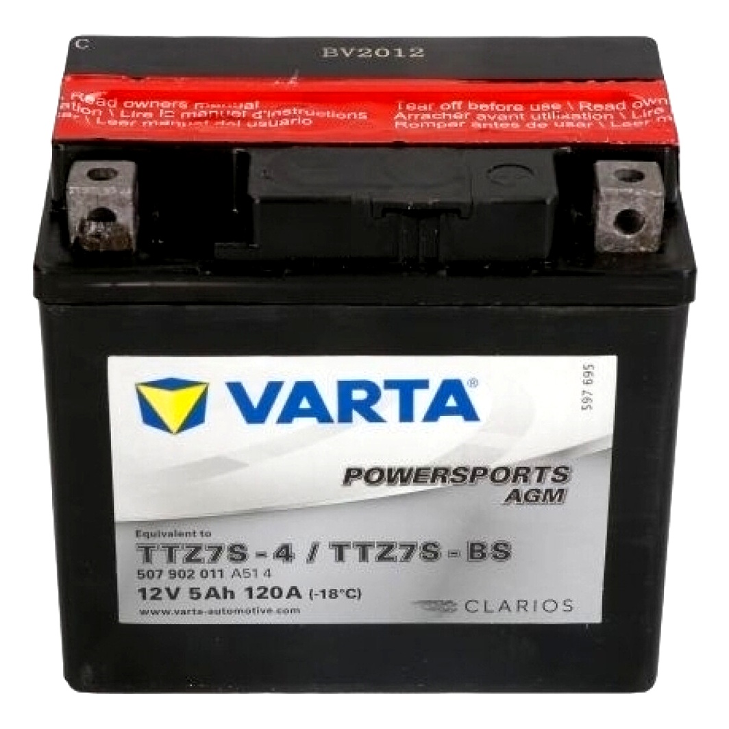 Акумулятор VARTA Powersports AGM 12V 5Ah 120A R+ TTZ7SBS - zapix