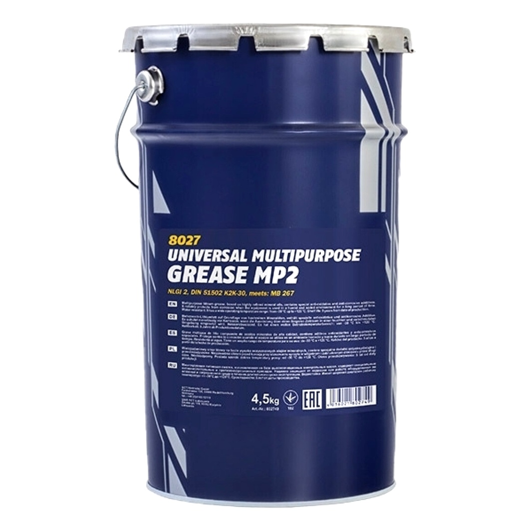 Смазка MANNOL MP-2 Multipurpose Grease для подшипников 4500 мл (8027) - zapix