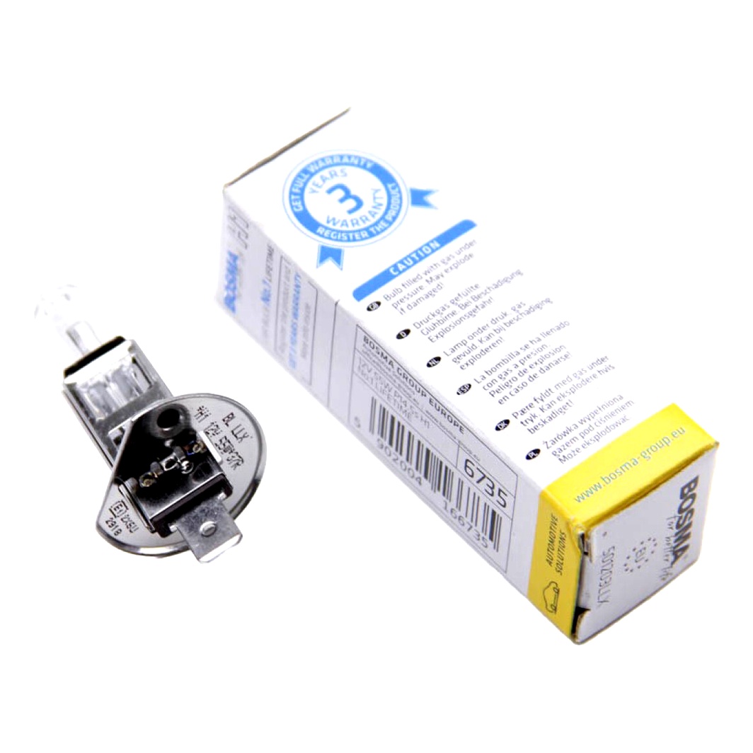 Автолампа галогенова BOSMA H1 P14.5s 55W 12V 6735 - zapix