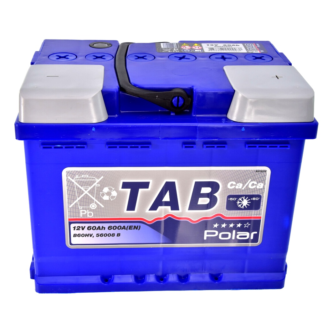 Акумулятор TAB Polar Blue 12V 60Ah 600A R+ 121060 - zapix
