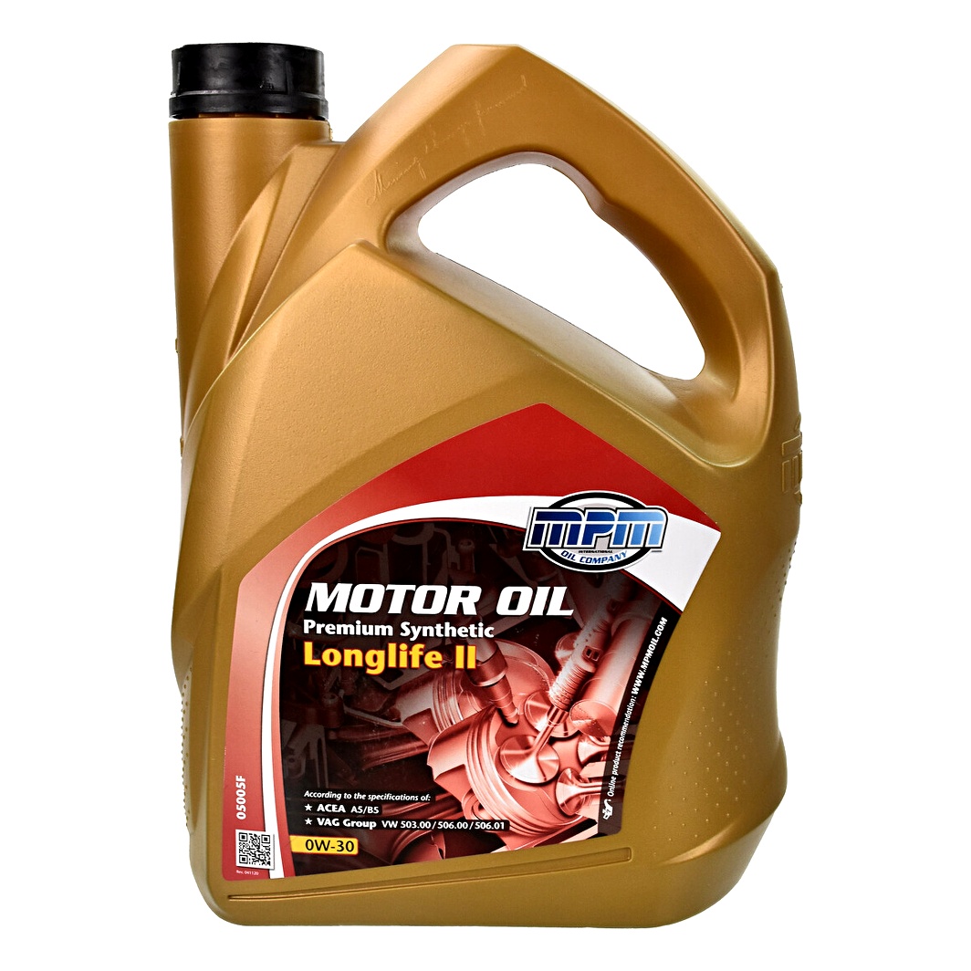 Моторное масло MPM Premium Synthetic LongLife II 0W-30 5 л (05005F) - zapix