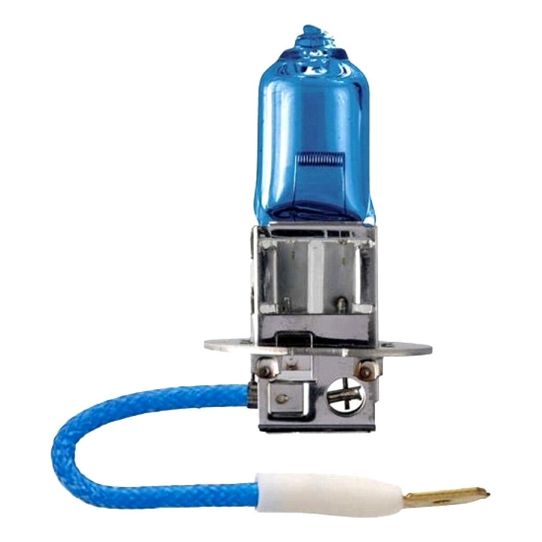 Автолампа галогеновая PHILIPS BlueVision H3 PK22s 55W 12V светло-голубая 12336BVB1 - zapix