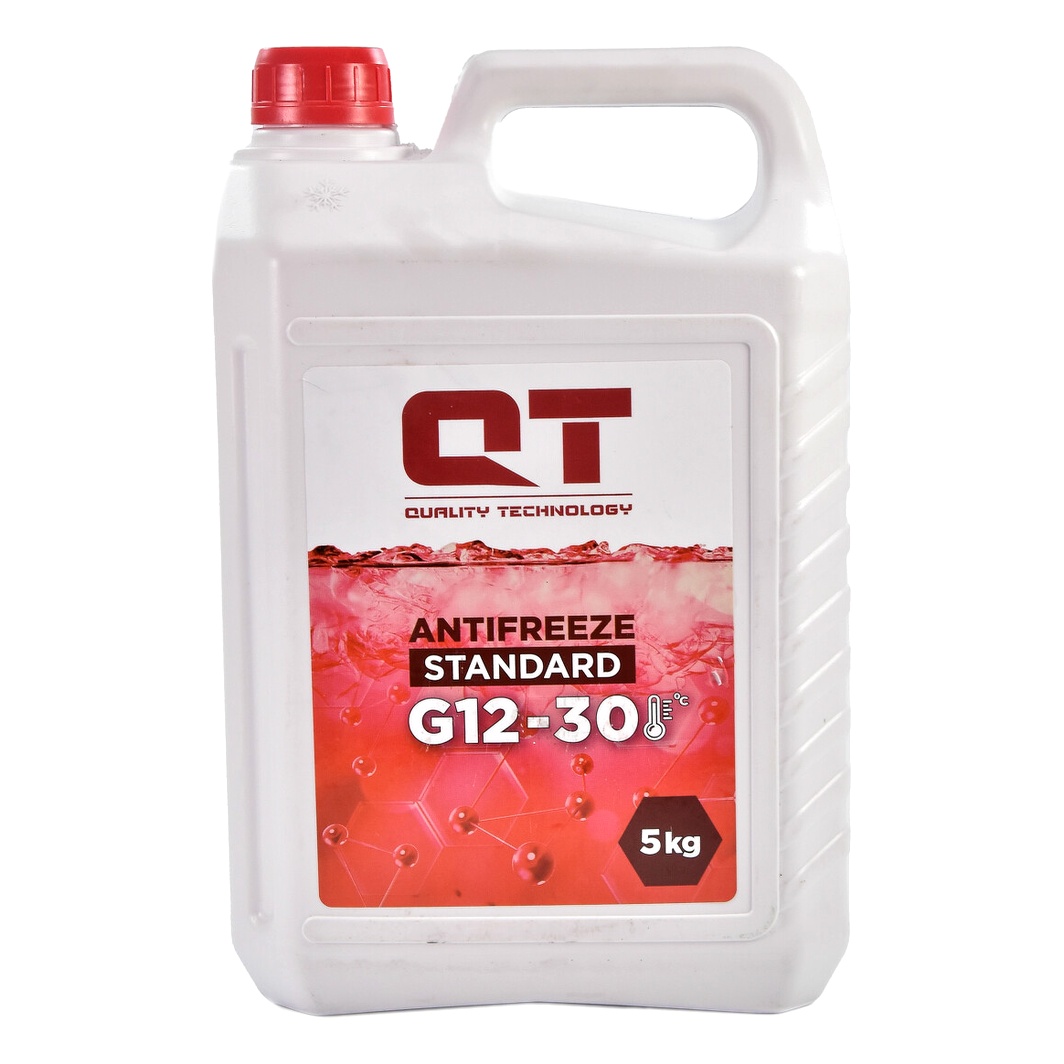 Готовий антифриз QT Standard червоний G12 -30 °C 5 л (QT531305) - zapix