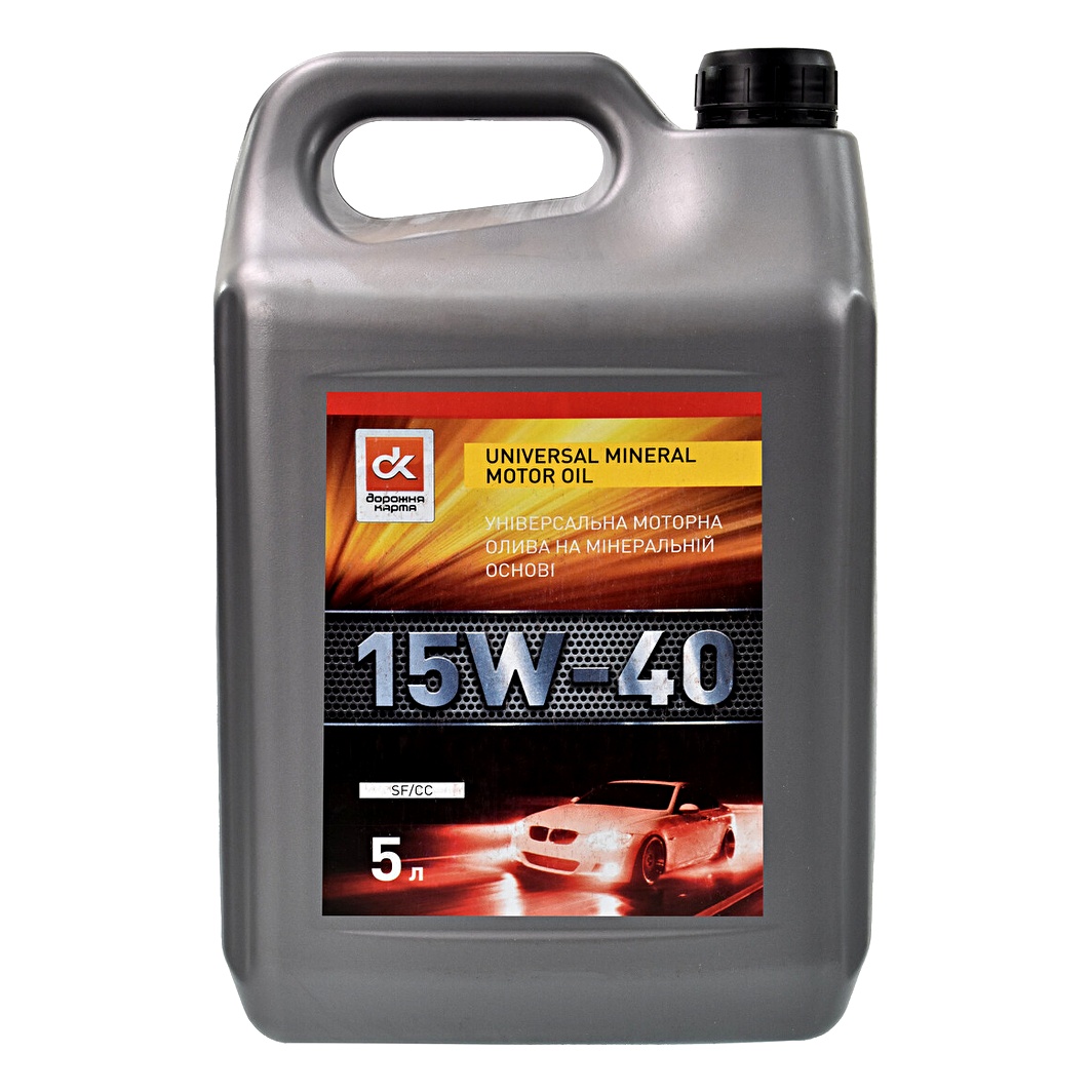 Моторна олива ДОРОЖНЯ КАРТА SF/CC 15W-40 5 л (4102981306) - zapix