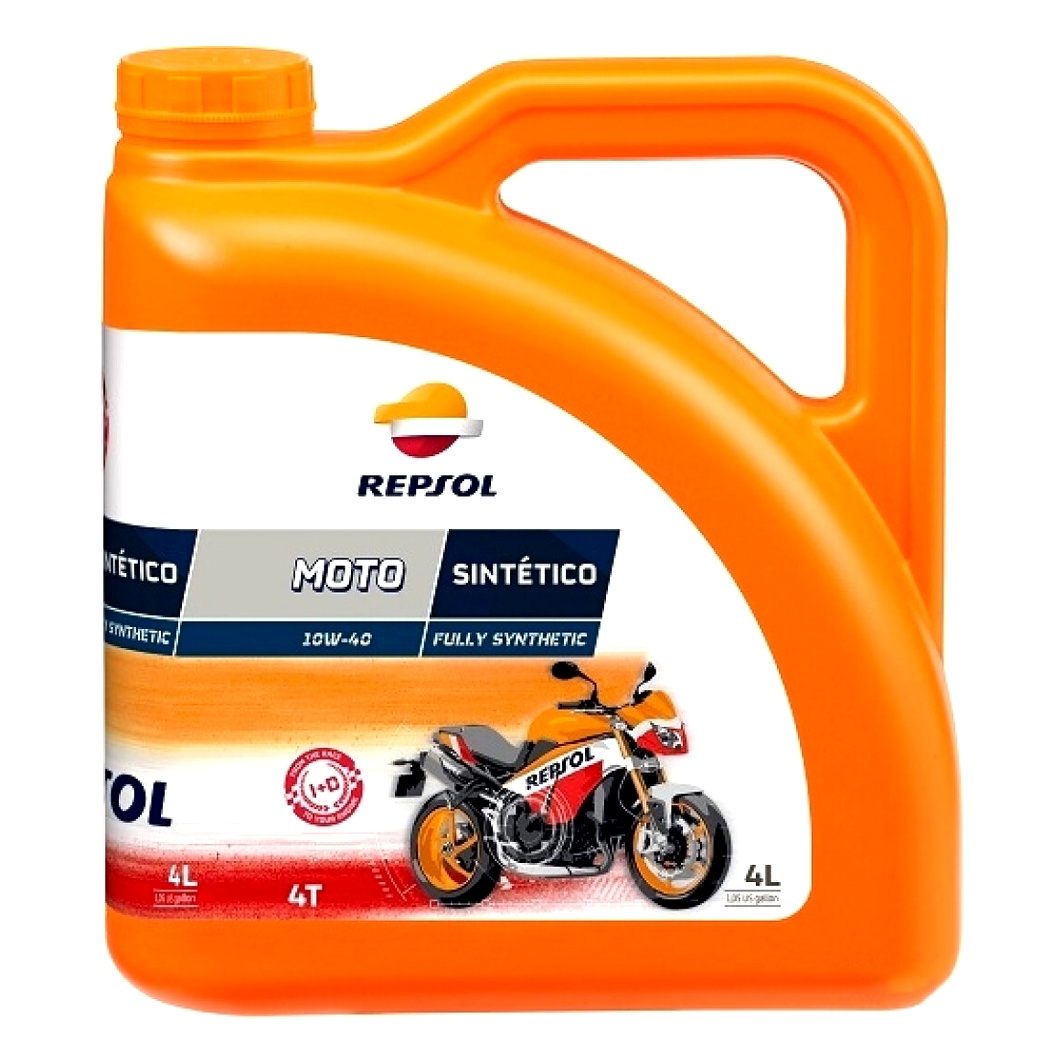 Моторное масло REPSOL Moto Off Road 4T 10W-40 синтетическое 4 л RP162N54 - zapix