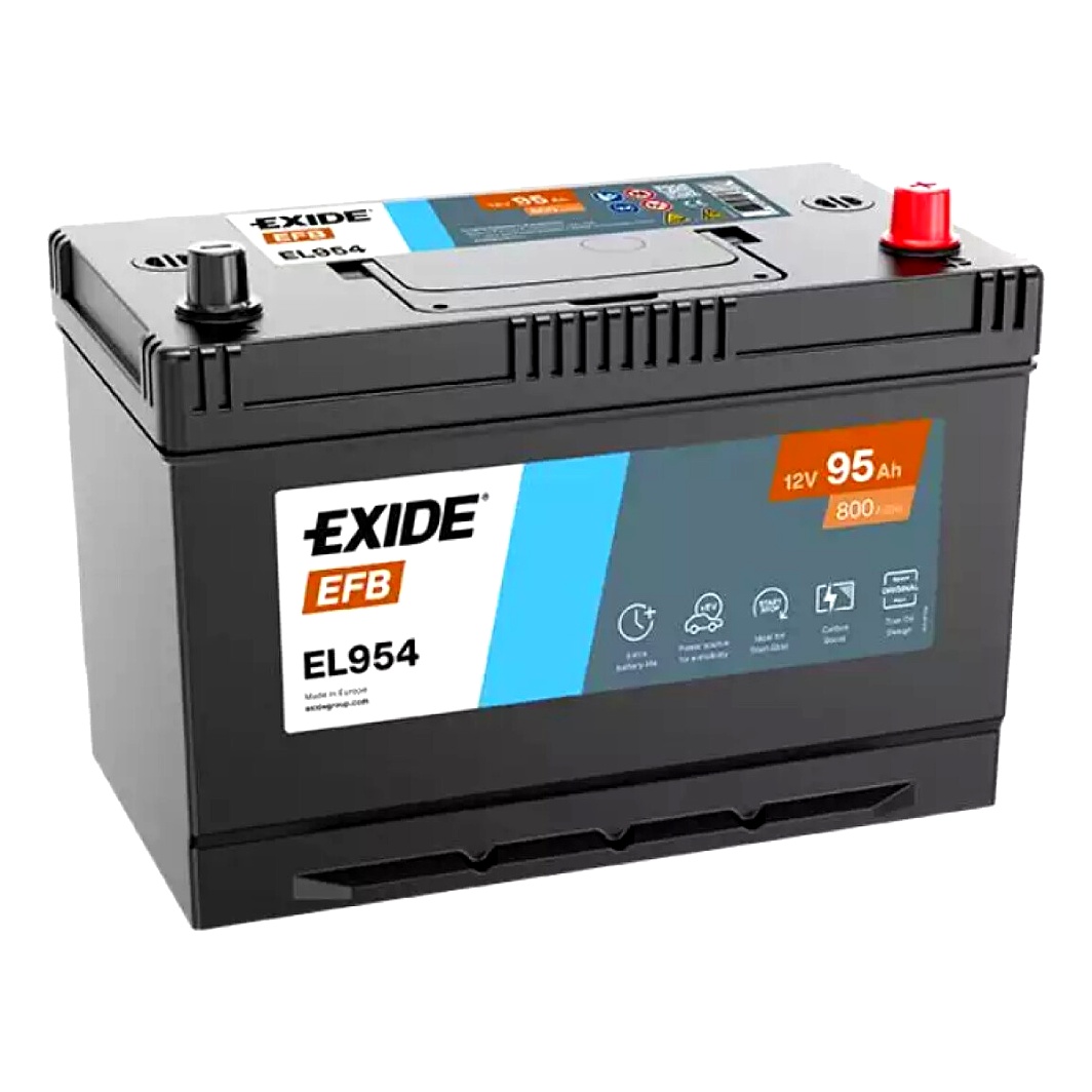 Акумулятор EXIDE EFB 12V 95Ah 800A R+ EL954 - zapix
