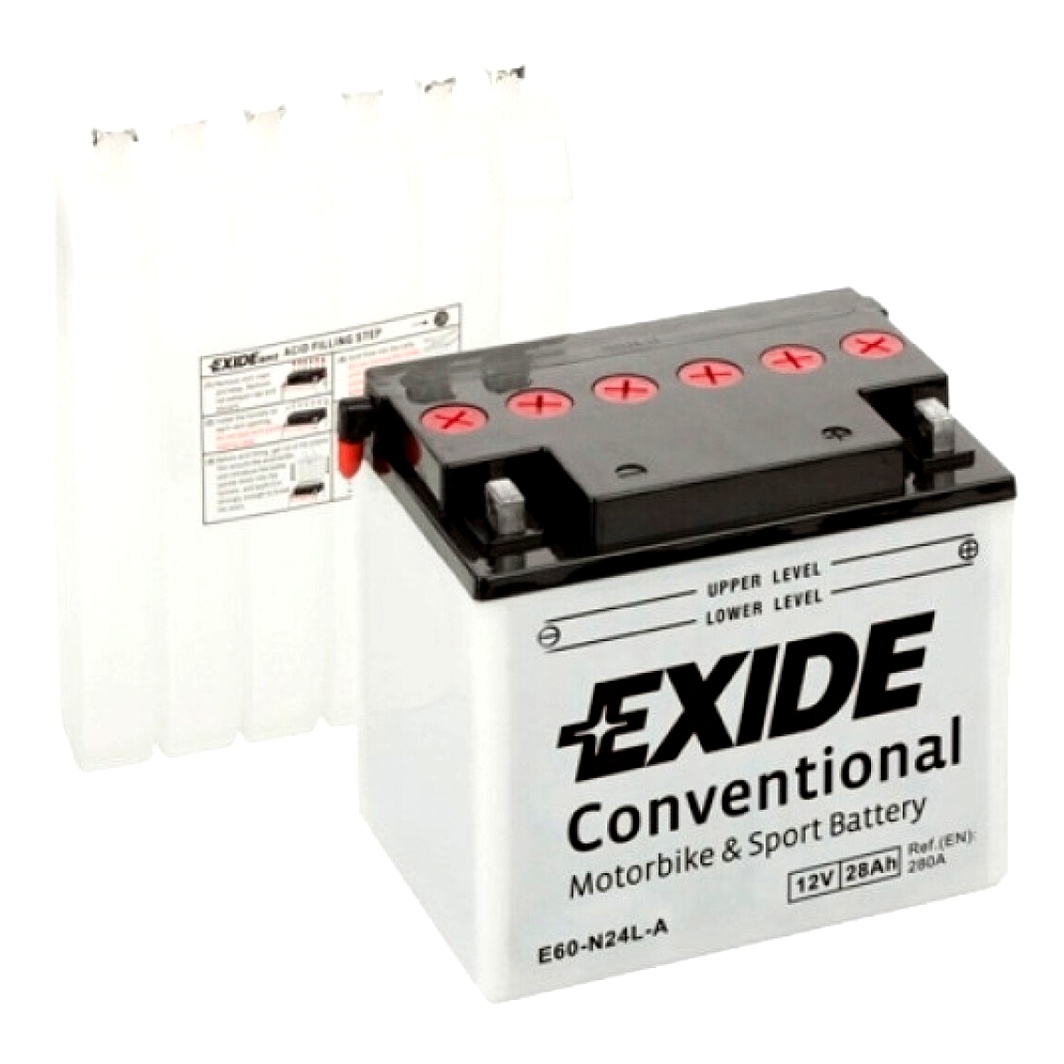 Акумулятор EXIDE Conventional 12V 28Ah 280A R+ E60N24LA - zapix
