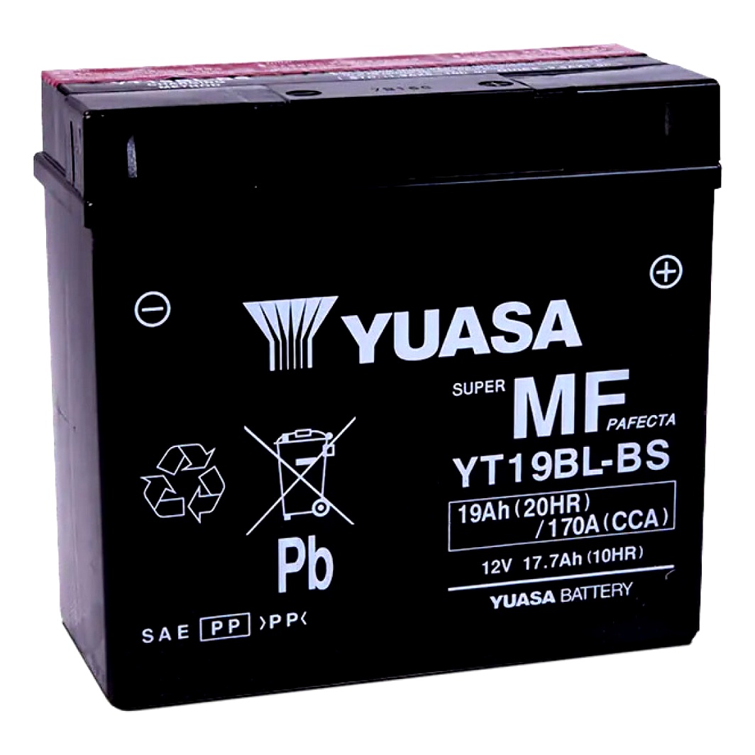 Акумулятор YUASA Super MF Pafecta 12V 19Ah 170A R+ YT19BLBS - zapix